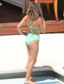 Isabela Moner in Bikini at Poolside in Miami