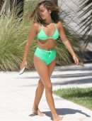 Isabela Moner in Bikini at Poolside in Miami