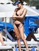 Isabeli Fontana in Bikini with Boyfriend Diego Ferrero at the Beach
