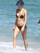 Isabeli Fontana in Bikini with Boyfriend Diego Ferrero at the Beach