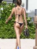 Isabeli Fontana in Bikini with Boyfriend Diego Ferrero at the Beach