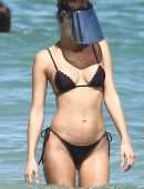 Isabeli Fontana in Bikini with Boyfriend Diego Ferrero at the Beach