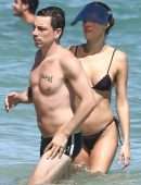 Isabeli Fontana in Bikini with Boyfriend Diego Ferrero at the Beach www.sawfirst.com