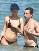 Isabeli Fontana in Bikini with Boyfriend Diego Ferrero at the Beach www.sawfirst.com