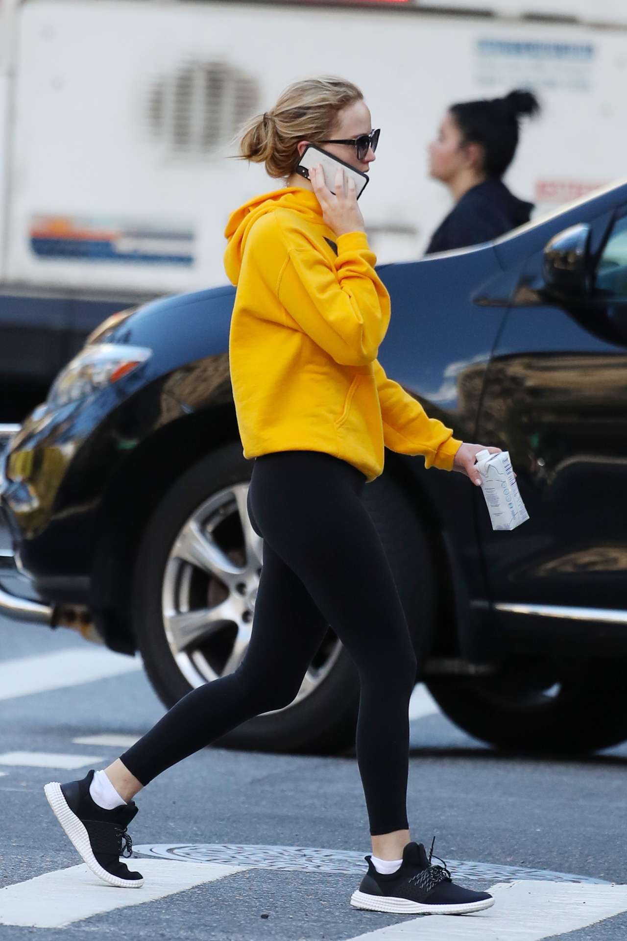 Jennifer Lawrence Going to the Gym in NYC
