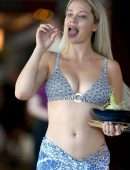Jessika Power in Bikini on the Beach in Cairns