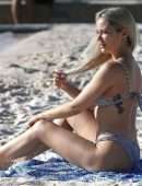 Jessika Power in Bikini on the Beach in Cairns