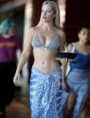 Jessika Power in Bikini on the Beach in Cairns