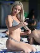Jessika Power in Bikini on the Beach in Cairns