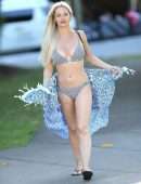 Jessika Power in Bikini on the Beach in Cairns