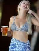 Jessika Power in Bikini on the Beach in Cairns