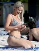 Jessika Power in Bikini on the Beach in Cairns