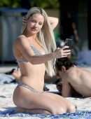 Jessika Power in Bikini on the Beach in Cairns