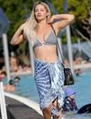 Jessika Power in Bikini on the Beach in Cairns