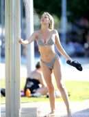Jessika Power in Bikini on the Beach in Cairns