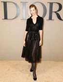 Karlie Kloss Braless at Christian Dior Fashion Show in Paris