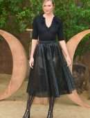 Karlie Kloss Braless at Christian Dior Fashion Show in Paris