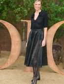 Karlie Kloss Braless at Christian Dior Fashion Show in Paris