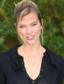 Karlie Kloss Braless at Christian Dior Fashion Show in Paris