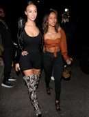Karrueche Tran Cleavage at Delilah in West Hollywood