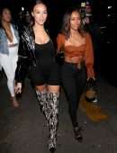 Karrueche Tran Cleavage at Delilah in West Hollywood