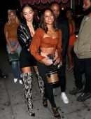 Karrueche Tran Cleavage at Delilah in West Hollywood