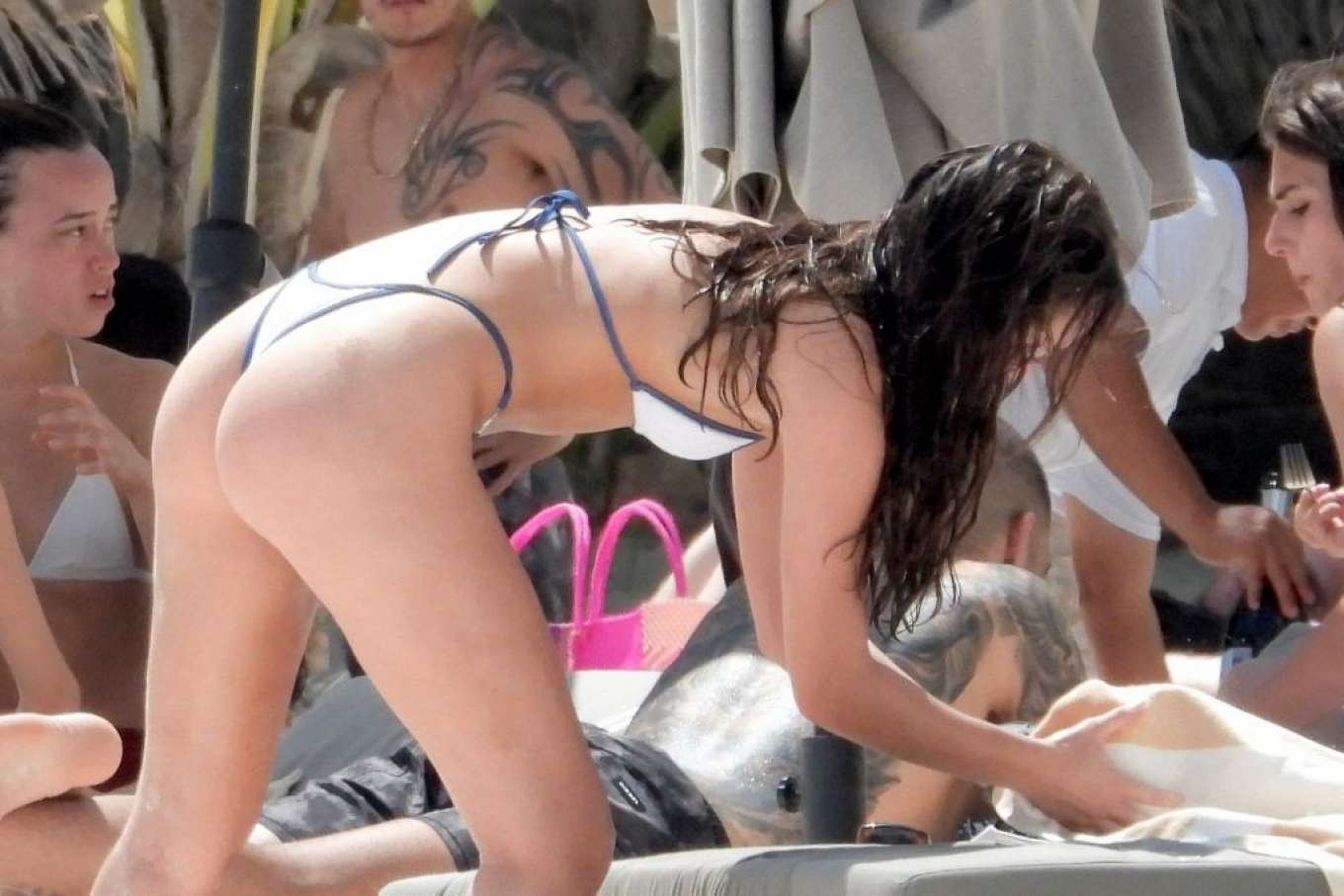 Kateri Dion Booty in Bikini at Beach in Tulum