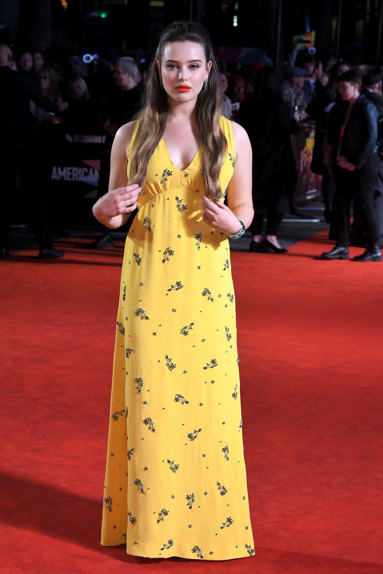 Katherine Langford at 'Knives Out' European Premiere, 63rd BFI London Film Festival