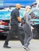 Khloe Kardashian Booty Outside Kanye West’s Sunday Service in Los Angeles