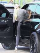 Khloe Kardashian Booty Outside Kanye West’s Sunday Service in Los Angeles