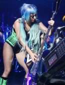 Lady Gaga Performing Onstage at the Park Theater at Park MGM in Las Vegas