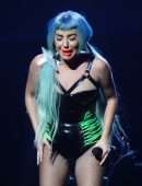 Lady Gaga Performing Onstage at the Park Theater at Park MGM in Las Vegas