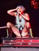 Lady Gaga Performing Onstage at the Park Theater at Park MGM in Las Vegas