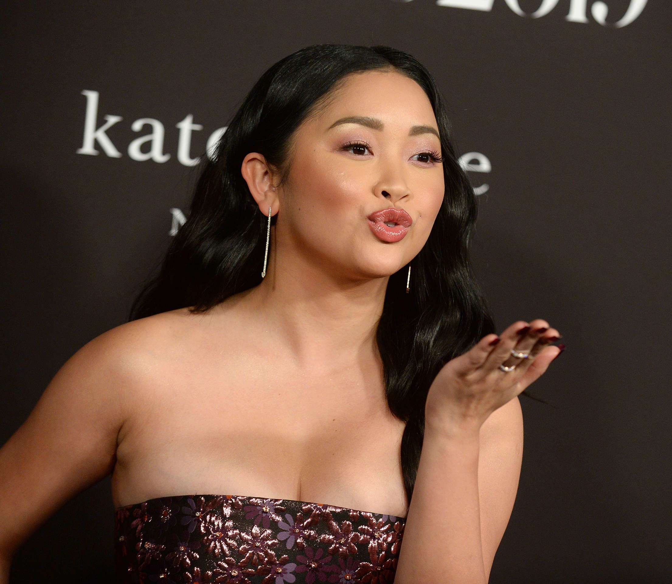 Lana Condor Cleavage at 5th Annual InStyle Awards in Los Angeles