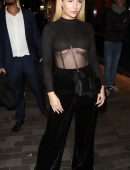 Lottie Moss Underboobs at the Cara Delevingne x Nasty Gal Launch Party in Soho