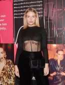 Lottie Moss Underboobs at the Cara Delevingne x Nasty Gal Launch Party in Soho