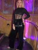 Lottie Moss Underboobs at the Cara Delevingne x Nasty Gal Launch Party in Soho