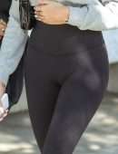 Madison Beer Camel-Toe in Leggings Out in Beverly Hills