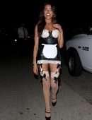 Madison Beer in Maid Halloween Outfit at Private Halloween Party in Beverly Hills