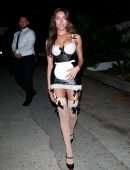 Madison Beer in Maid Halloween Outfit at Private Halloween Party in Beverly Hills