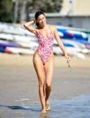 Nicole Williams Booty in Swimsuit at the Beach