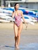 Nicole Williams Booty in Swimsuit at the Beach