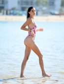 Nicole Williams Booty in Swimsuit at the Beach