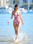 Nicole Williams Booty in Swimsuit at the Beach