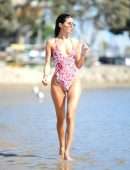 Nicole Williams Booty in Swimsuit at the Beach