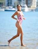 Nicole Williams Booty in Swimsuit at the Beach