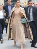 Nina Dobrev Outside the Build Series in NYC