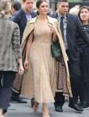 Nina Dobrev Outside the Build Series in NYC