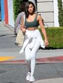 Olivia Culpo Leaving a Hair Salon in West Hollywood