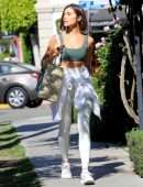 Olivia Culpo Leaving a Hair Salon in West Hollywood